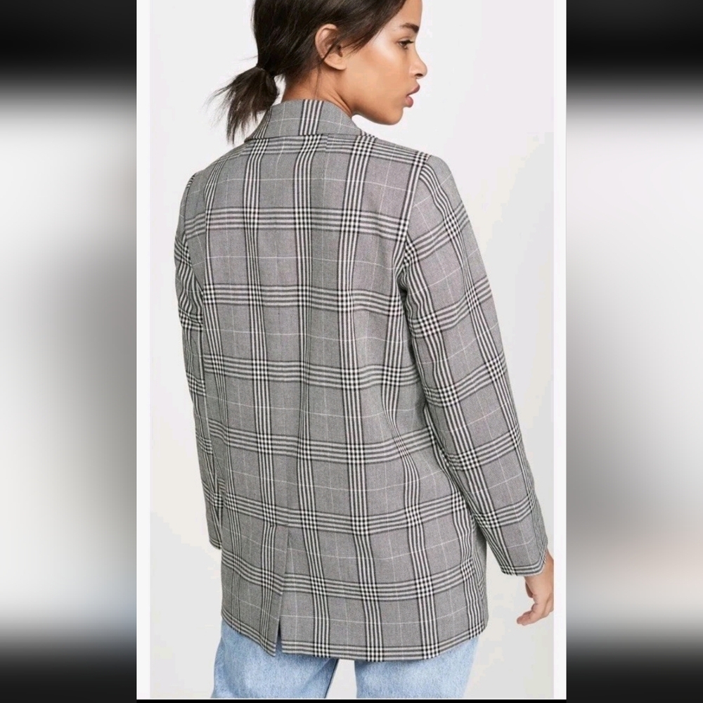 Madewell Caldwell Overized Plaid Double-Breasted Blazer Jacket - Picture 3 of 11